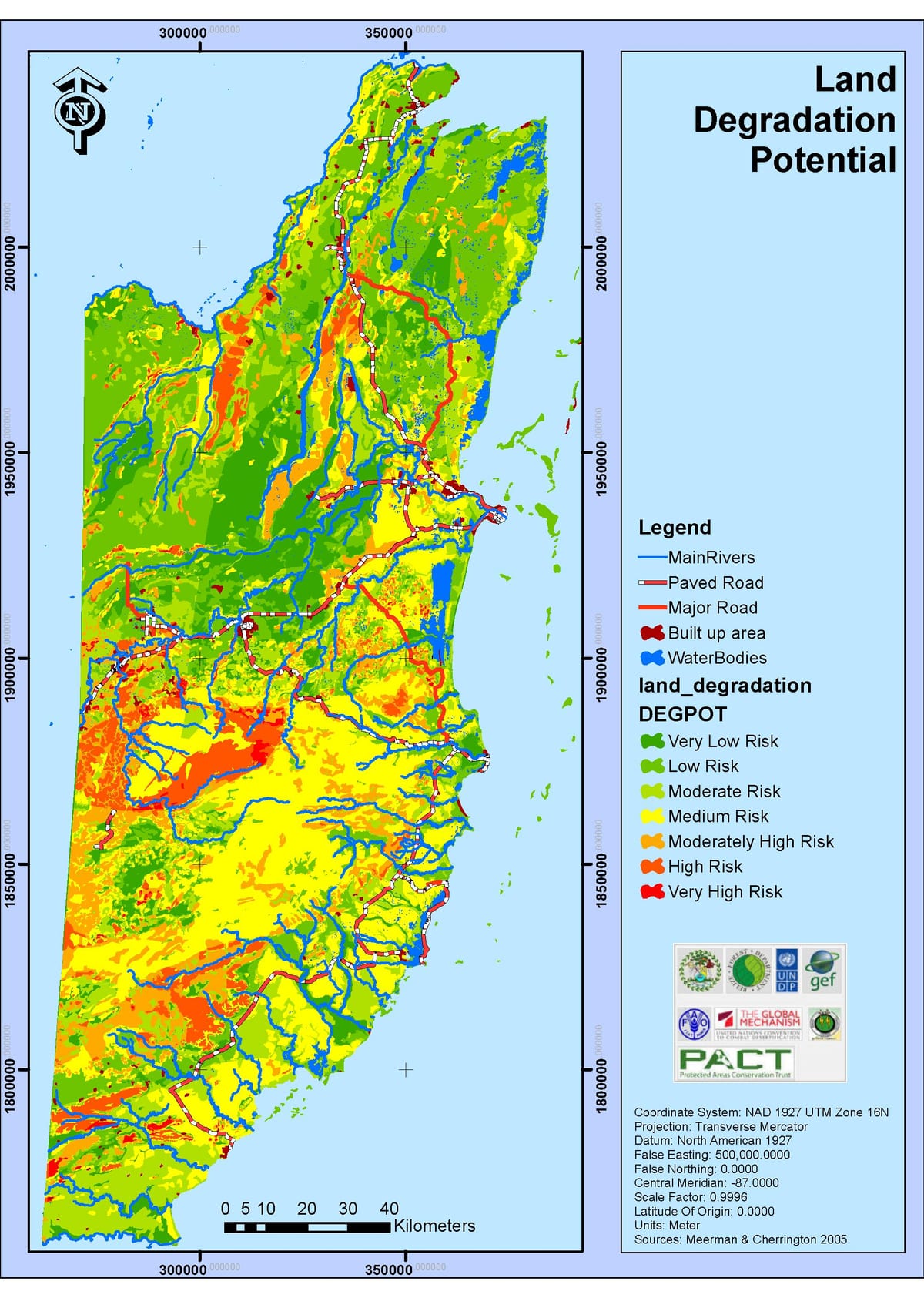 Mapa de Belize climàtic