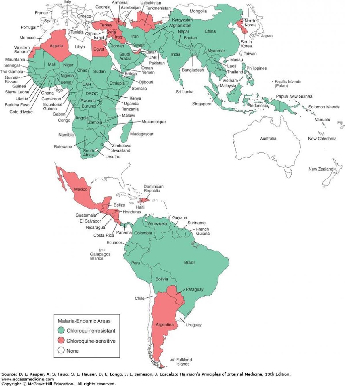 Mapa de Belize la malària 