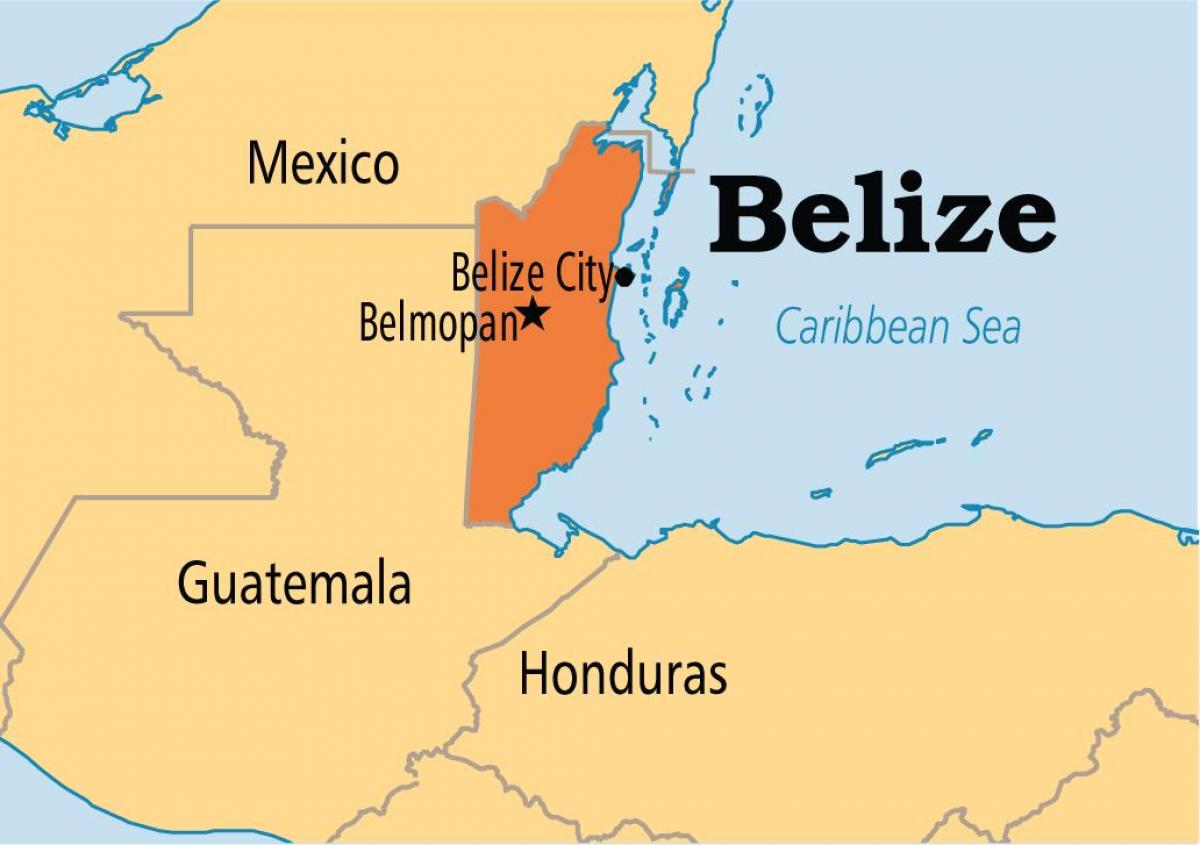 mapa de belmopan Belize