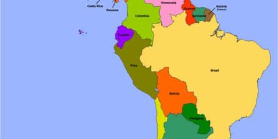 Mapa d'amèrica del sud de Belize