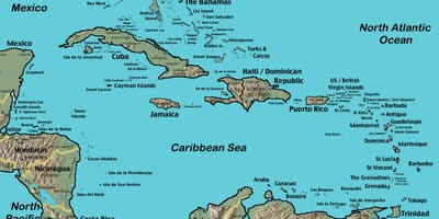 Mapa de Belize carib