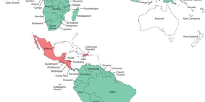 Mapa de Belize la malària 