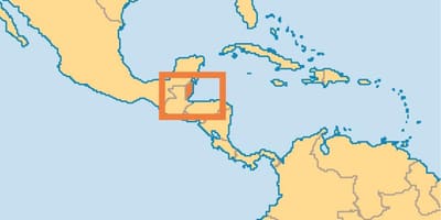 Belize ubicació en el mapa del món