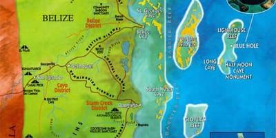 Mapa de Belize zoo