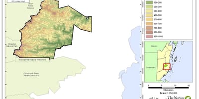 Mapa de sittee riu Belize
